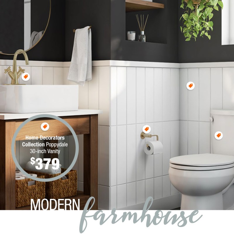 The Home Depot Canada LookBook concept page design.