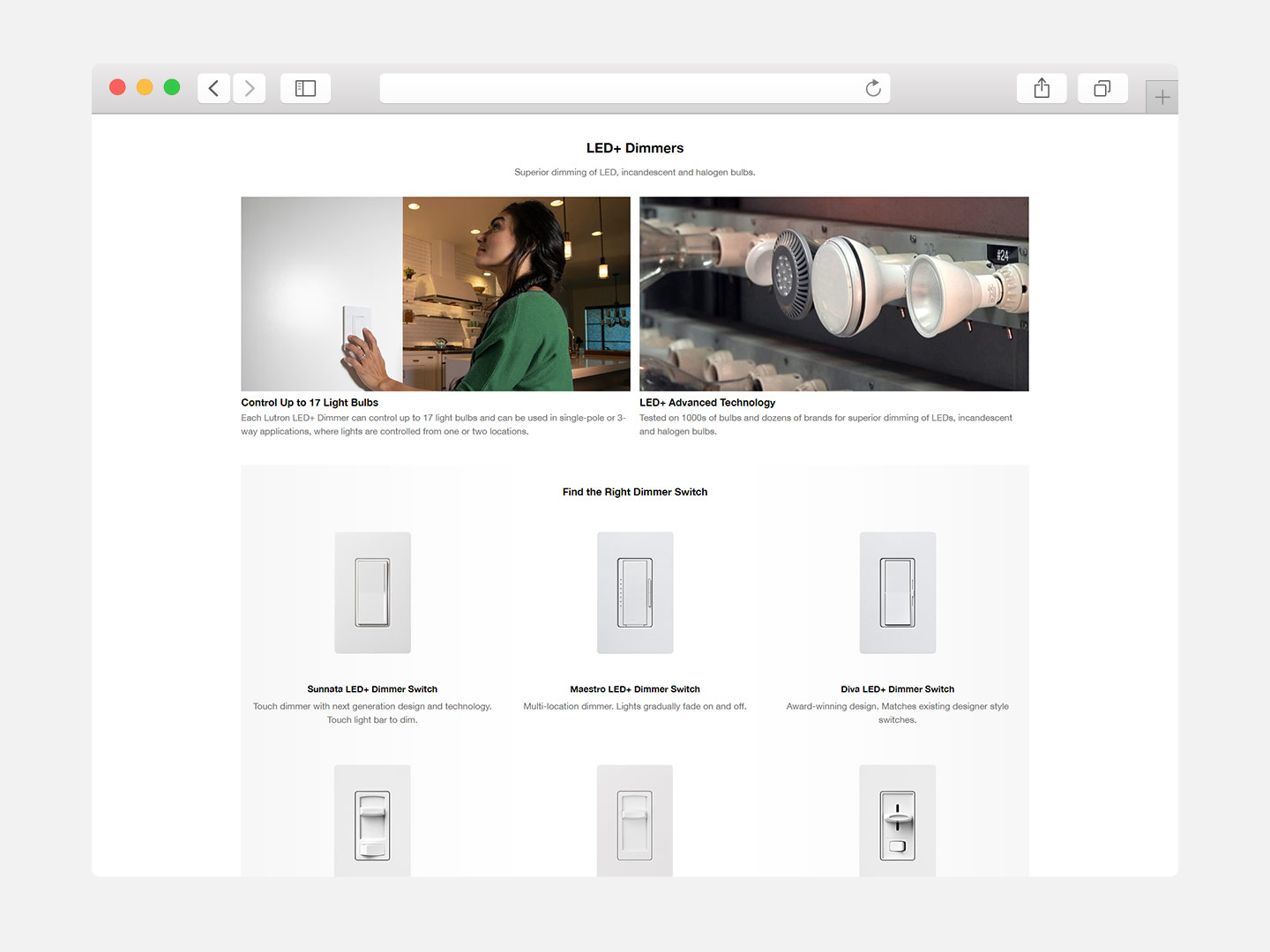 Browser window displaying The Home Depot Canada Lutron brand guide.