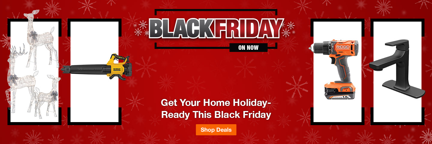 The Home Depot Canada Black Friday digital banner.